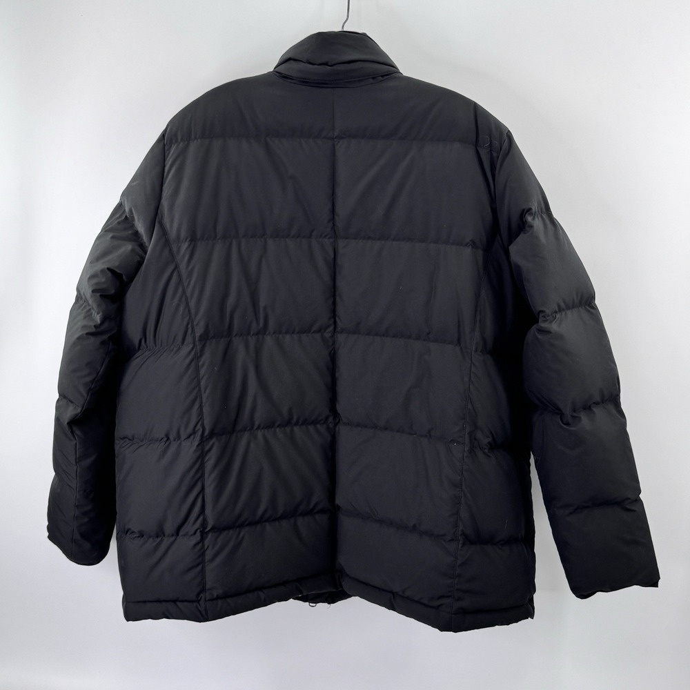LL Bean Goose Down Puffer Jacket Women Plus 1X 1XL Black Water Repellant - Picture 2 of 11